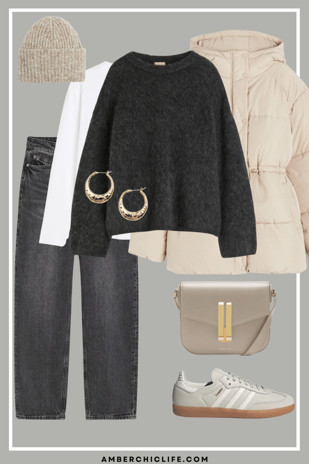 20 Piece Neutral Winter Capsule Wardrobe for 2024 - Amber Chic Life