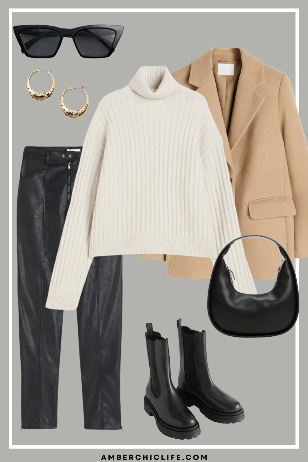 20 Piece Neutral Winter Capsule Wardrobe for 2024 - Amber Chic Life