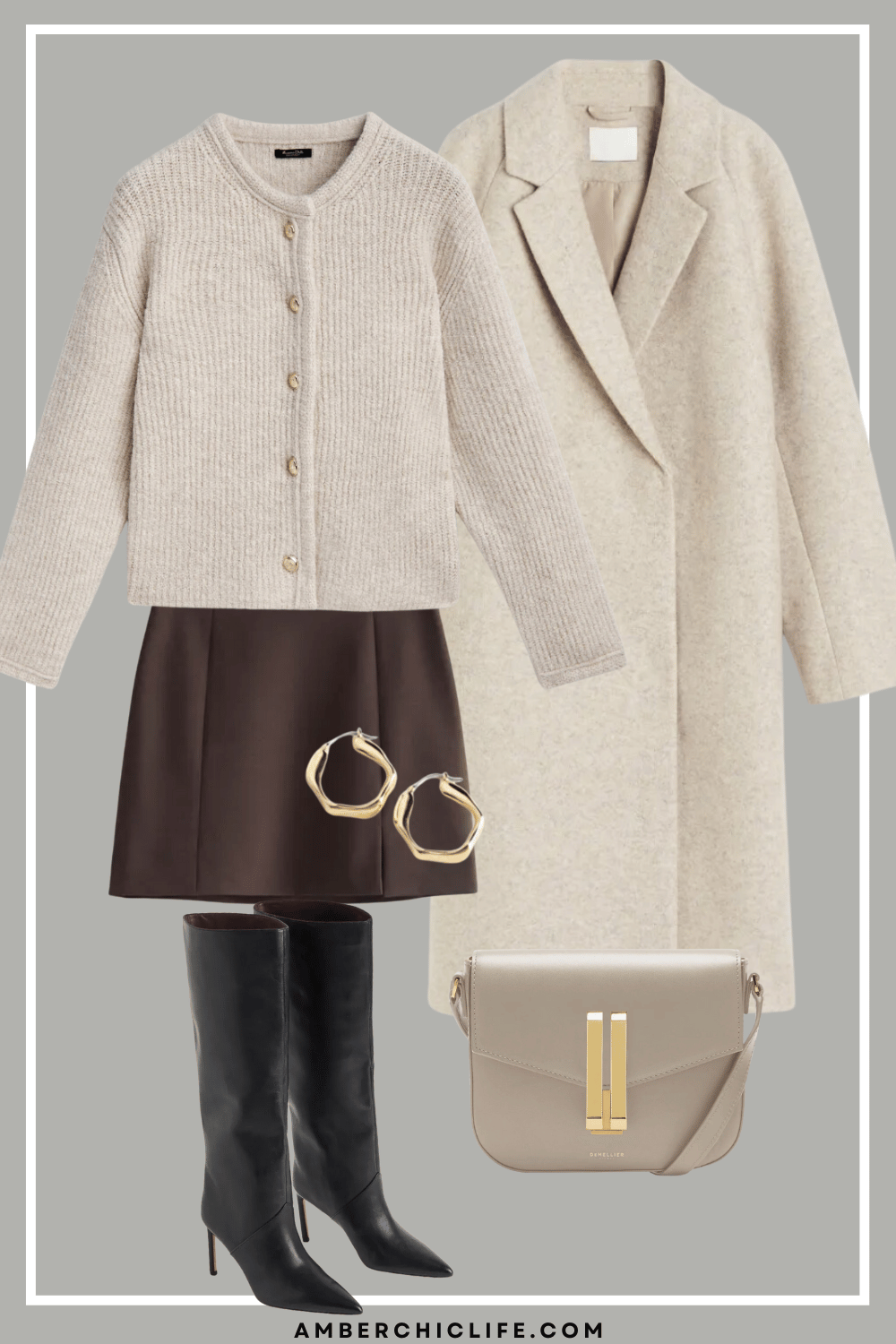 20 Piece Neutral Winter Capsule Wardrobe for 2024 - Amber Chic Life