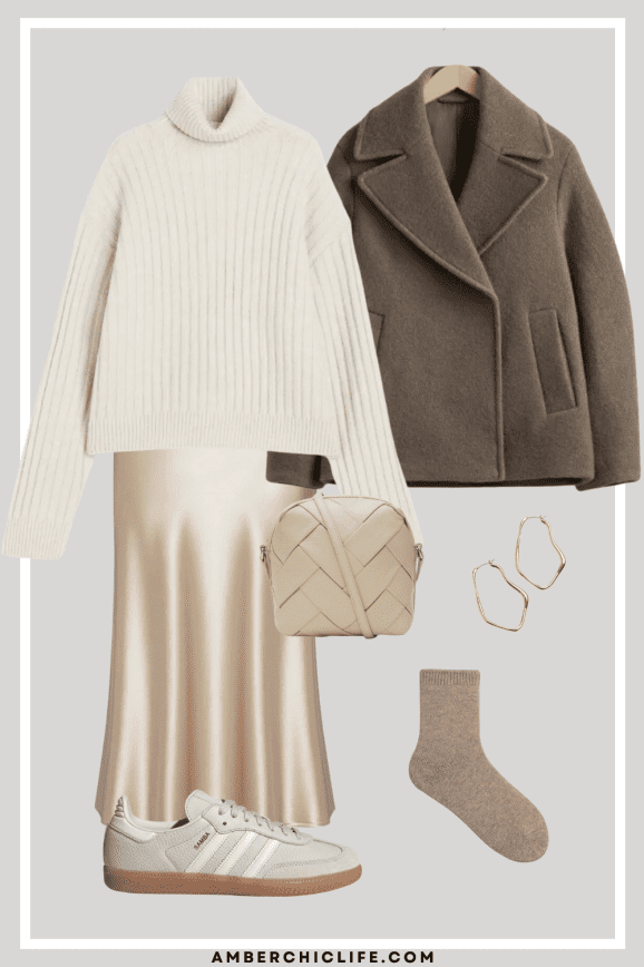 What to Wear With Satin Skirt in the Winter? (Outfit Inspo)