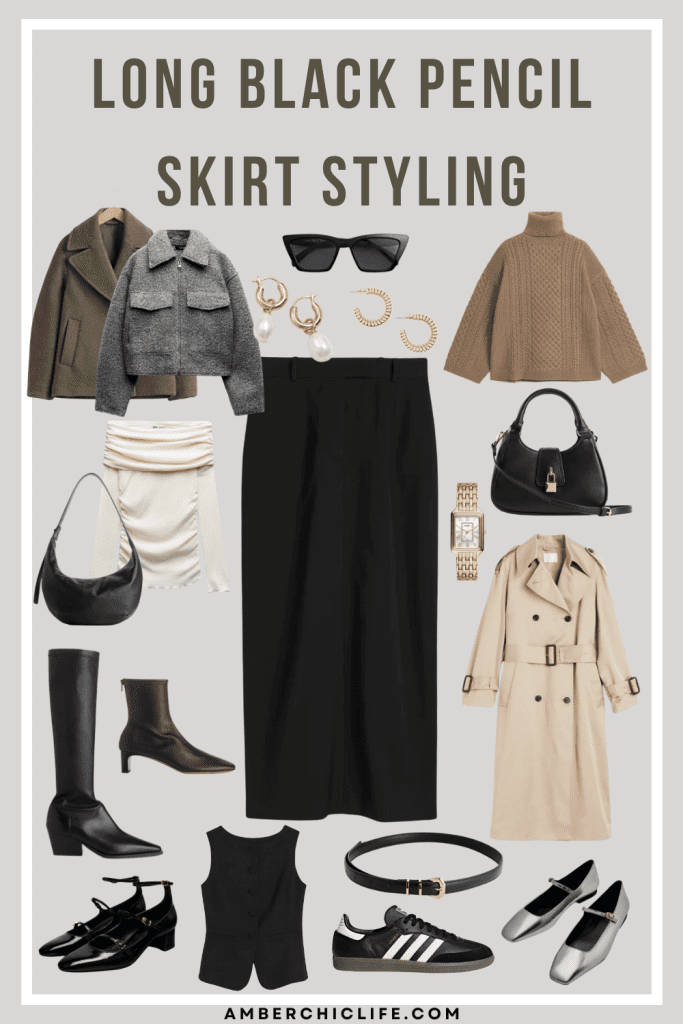 Angie Black Maxi Knit Skirt - FINAL SALE – Inherit Co.