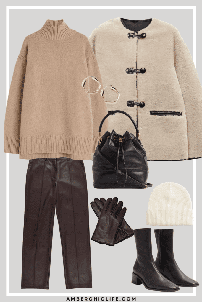 Best Brown Leather Pants Outfit Ideas for 2024 - Amber Chic Life