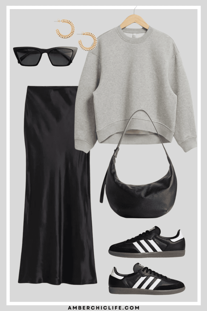 10 Clever Ideas How to Wear Black Adidas Sambas - Amber Chic Life