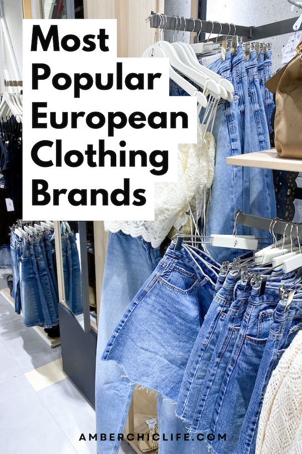 european clothing brands