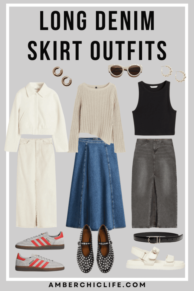 How to Style a Long Denim Skirt Outfits for 2024