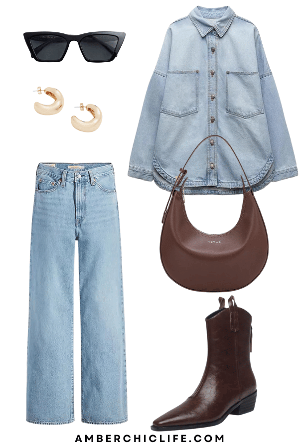 wide leg jeans outfit 2024