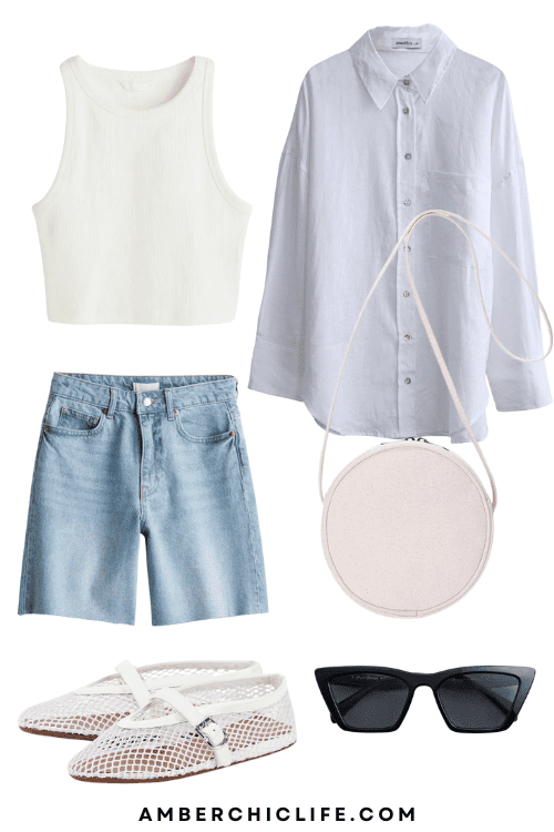 denim shorts outfits