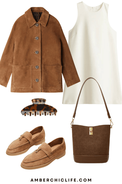 suede jacket outfit ideas