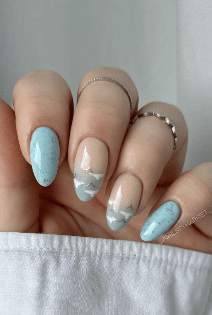 blue nails