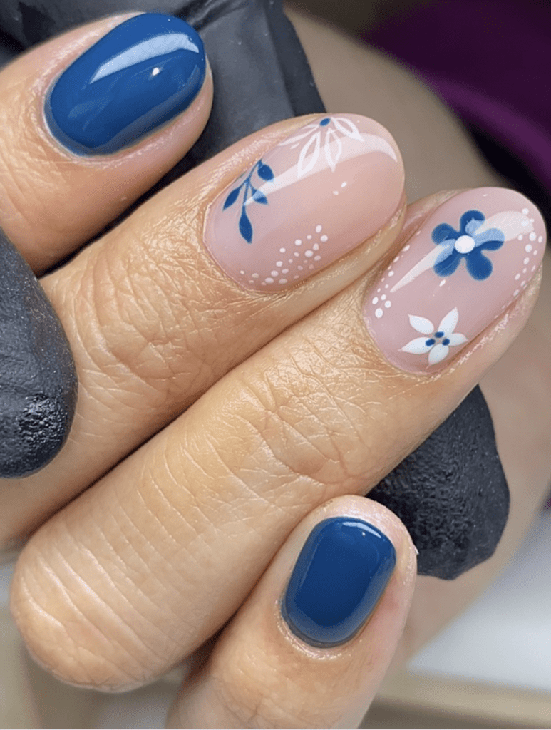 blue nail designs