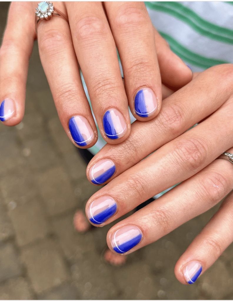 nails blue