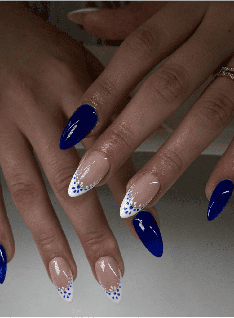 nails blue