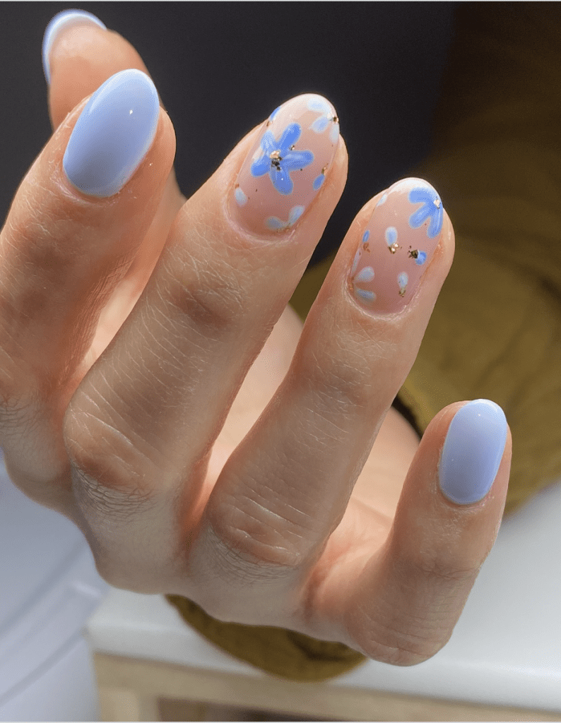 blue nail design ideas