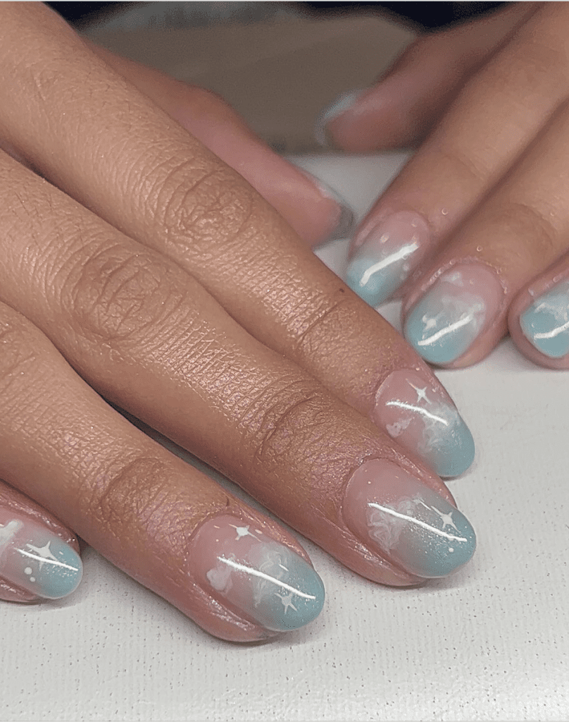 blue nail design ideas