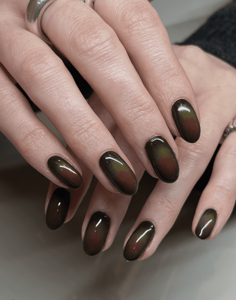 dark aura nails