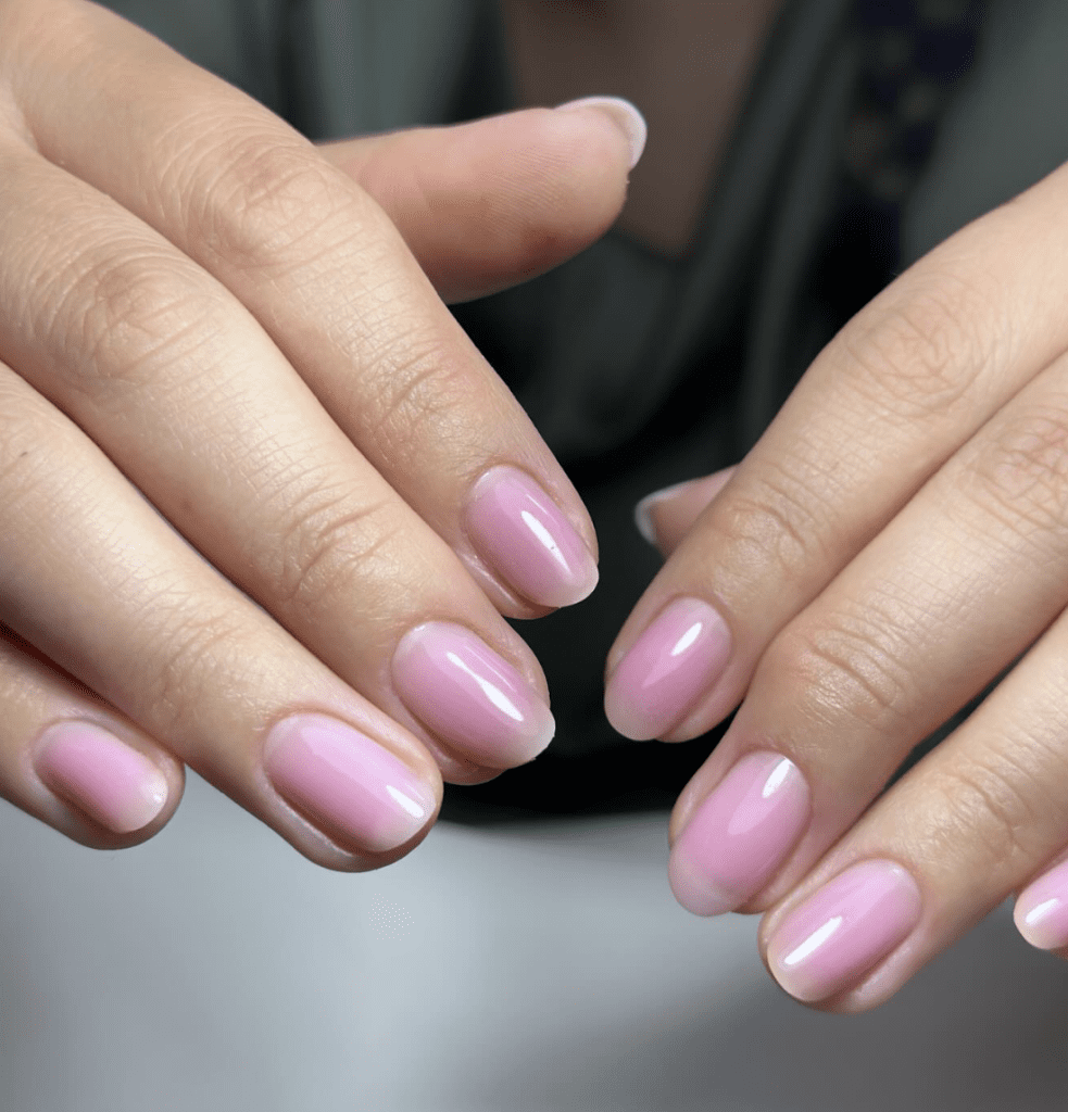 nude aura nails